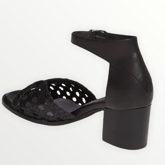 NEW SEYCHELLES Woven Ankle Strap Block Heel Sandal Chunky Sandal, Size 6.5 - Picture 2 of 12